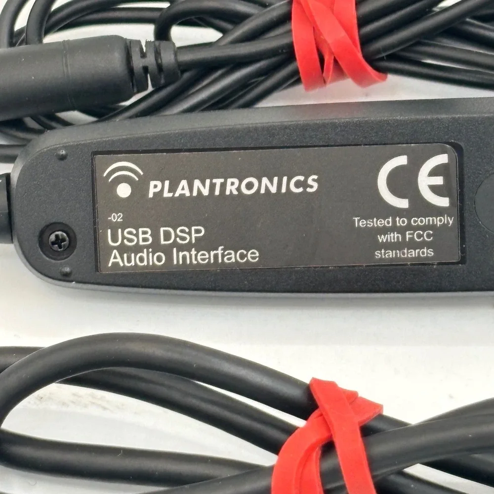Plantronics USB DSP Audio Interface Adapter Cable 3.5mm Jack Black -02 B7
